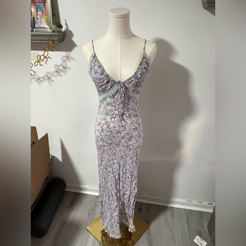 Free People Intimately pink floral maxi dress
